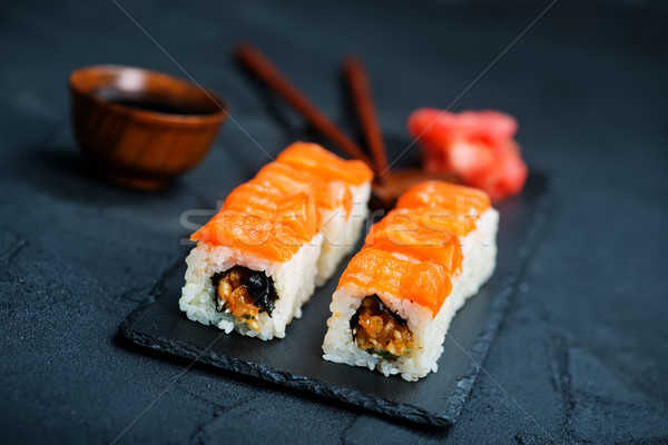 Stock photo: sushi