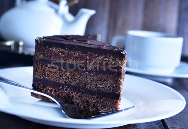 chocolate plate Stock photo © tycoon