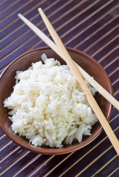 Stock photo: boiled rice