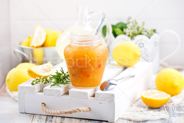 Stock photo: lemon jam