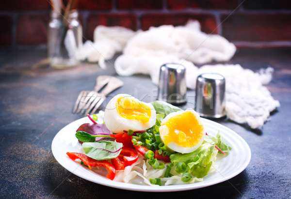 Salada ovos prato primavera comida Foto stock © tycoon