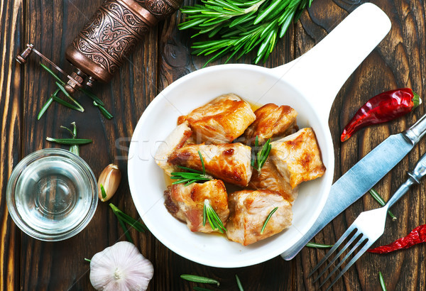 Stock photo: fried meat