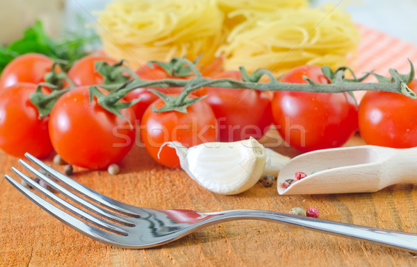 Brut pâtes tomate texture alimentaire bois [[stock_photo]] © tycoon