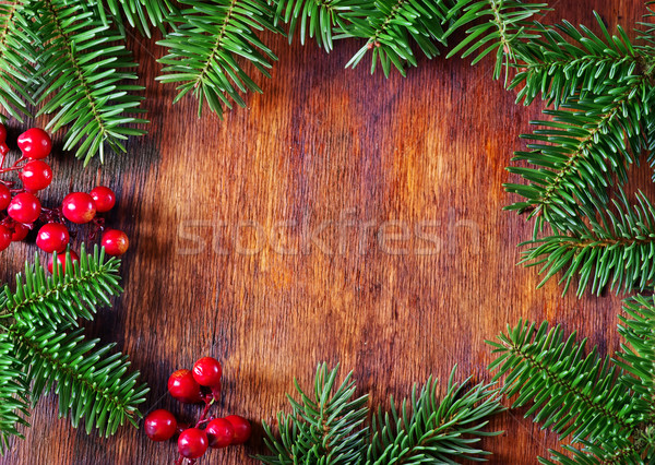 Natale decorazione tavola sfondo buio wallpaper Foto d'archivio © tycoon