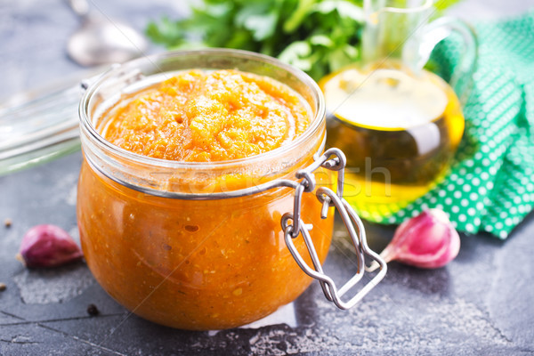 Caviar legume sare condiment tabel Imagine de stoc © tycoon