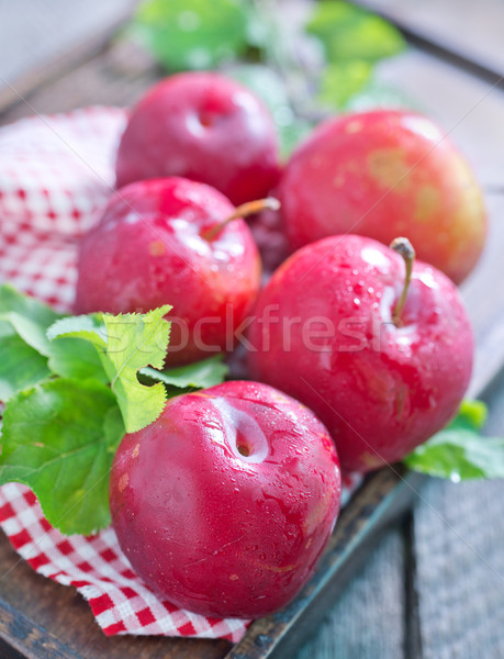 fresh plums Stock photo © tycoon