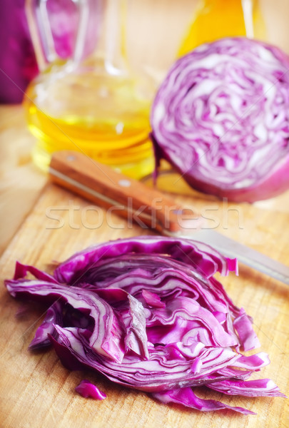Kék káposzta zöldség friss wellness gyógynövény Stock fotó © tycoon