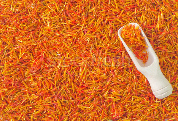 Safran doku çim turuncu restoran renk Stok fotoğraf © tycoon