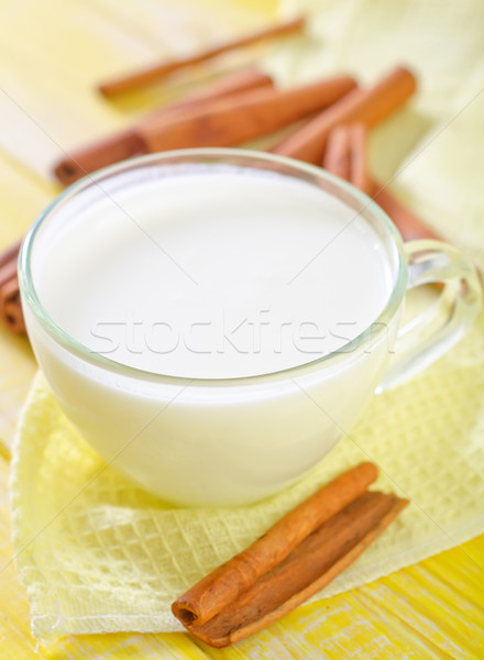 milk with cinnamon Stock photo © tycoon