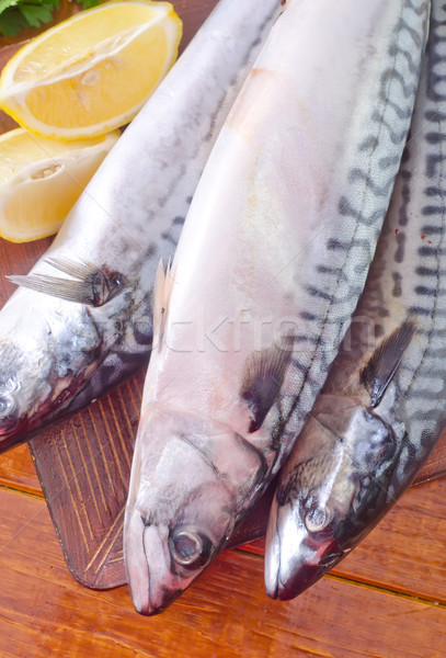 Nyers hal természet gyümölcs hús halászat Stock fotó © tycoon