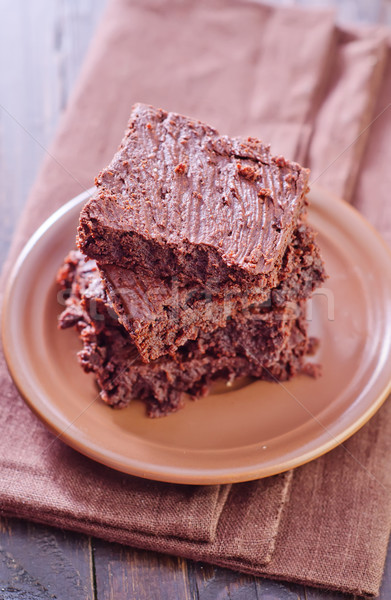 Voedsel chocolade achtergrond cake groep Stockfoto © tycoon