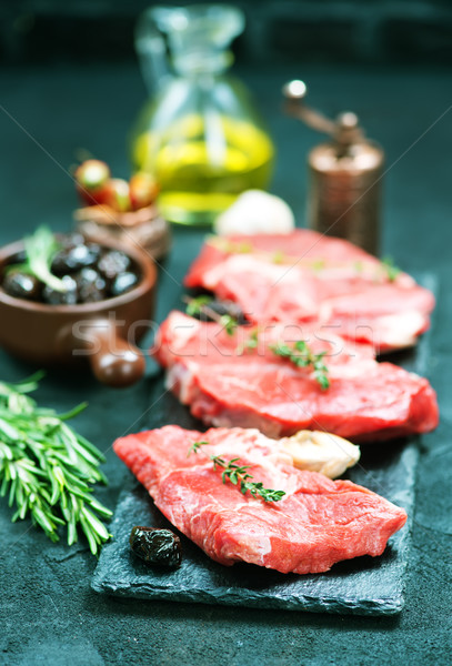 Ruw vlees aroma Spice zeezout kruis Stockfoto © tycoon