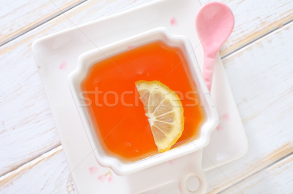 jasmin tea with lemon Stock photo © tycoon