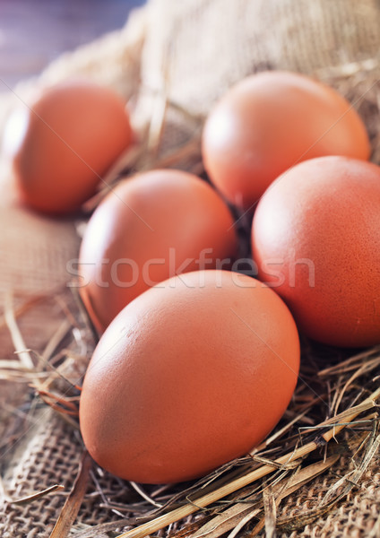 raw chicken eggs Stock photo © tycoon