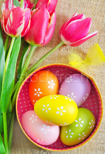 Stock photo: easter eggs