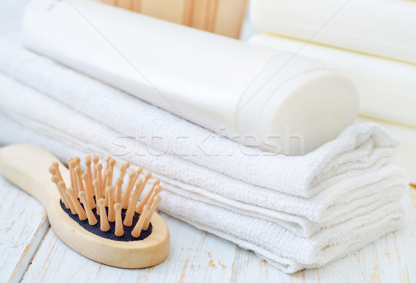 towels and shampoo Stock photo © tycoon