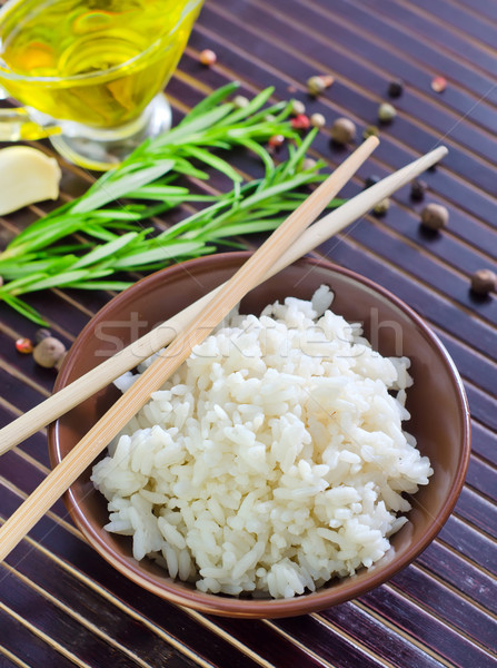 Gekookt rijst bamboe asian chinese japans Stockfoto © tycoon