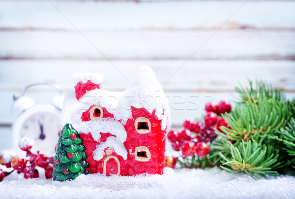Stok fotoğraf: Noel · dekorasyon · beyaz · ağaç · gıda · arka · plan