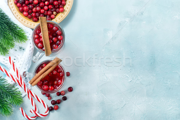 cranberry drink and berries Stock photo © tycoon