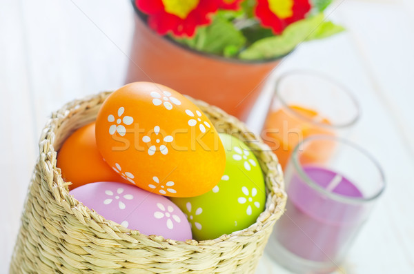 œufs de Pâques Pâques printemps oeuf boîte espace [[stock_photo]] © tycoon