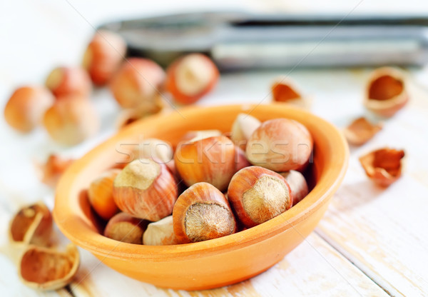 Stockfoto: Hazelnoten · voedsel · natuur · achtergrond · energie · shell