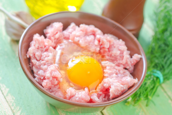 minced meat with egg Stock photo © tycoon