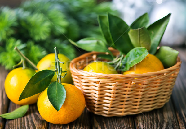 fresh tangerines Stock photo © tycoon