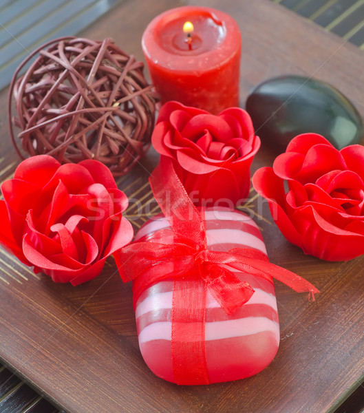 Red soap Stock photo © tycoon