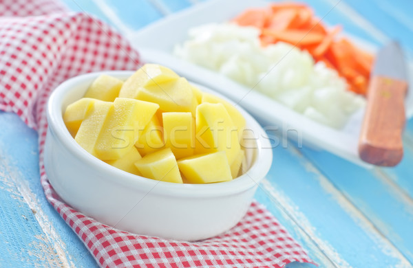 Surowy warzyw żywności charakter biały gotowania Zdjęcia stock © tycoon
