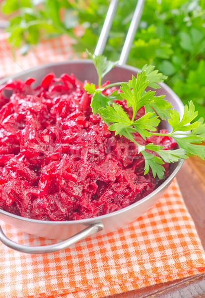 Salata sağlık yaprakları yağ akşam yemeği kırmızı Stok fotoğraf © tycoon