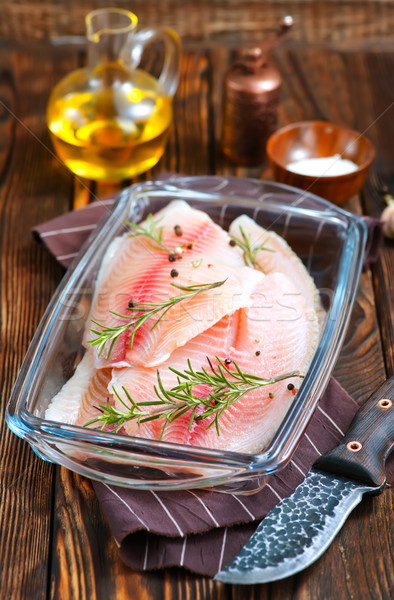 Stock photo: raw fish