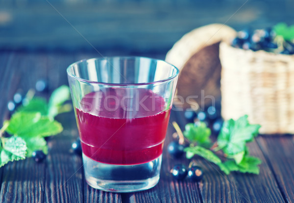 Stock photo: black currant juice