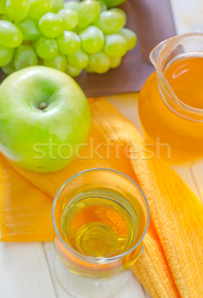 新鮮な ジュース 木材 リンゴ フルーツ キッチン ストックフォト © tycoon