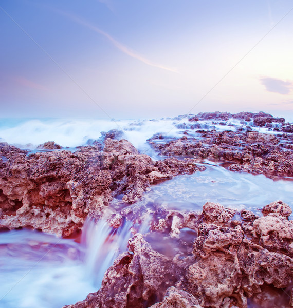 Mare costa spiaggia panorama luce bellezza Foto d'archivio © tycoon