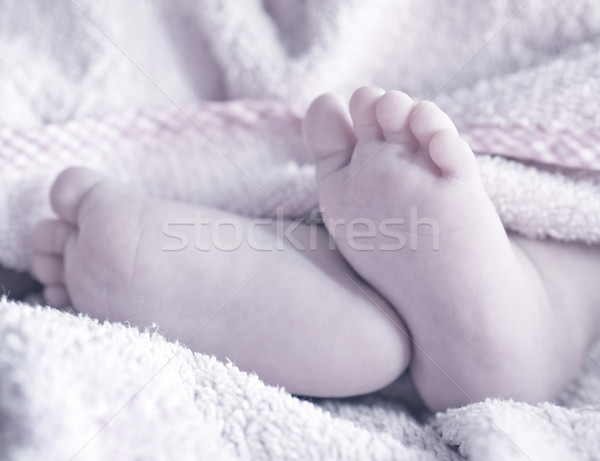 Baby voet familie engel moeder leven Stockfoto © tycoon