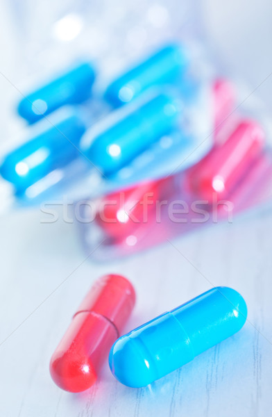 Stock fotó: Szín · tabletták · egészség · gyógyszer · fájdalom · kémia