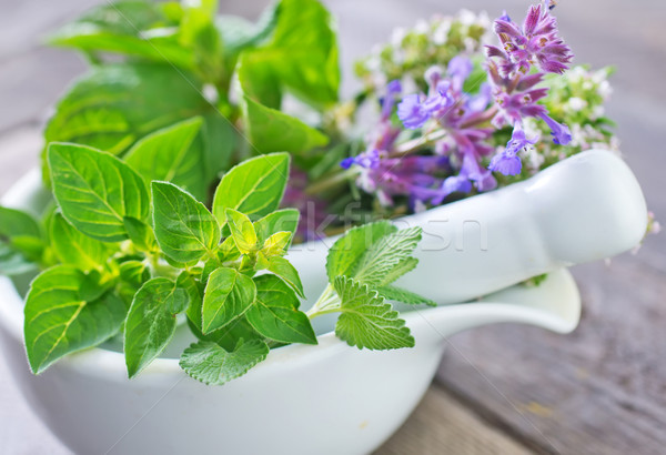 Stock photo: fresh herbal