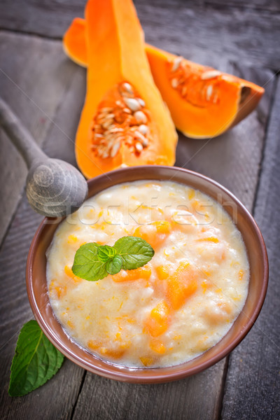 Foto stock: Calabaza · cocina · mesa · placa · desayuno · vegetales