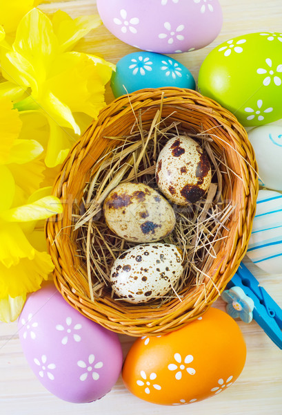 Easter Eggs kwiat projektu jaj zielone candy Zdjęcia stock © tycoon