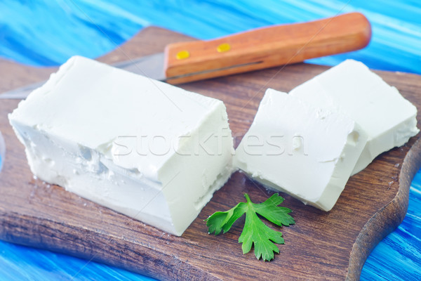 フェタチーズ 背景 ミルク 食べ ボード 新鮮な ストックフォト © tycoon