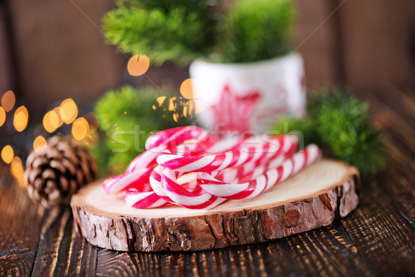 Natal decoração velas tabela feliz fundo Foto stock © tycoon
