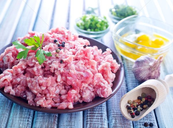 Comida cozinha bola secretária prato carne Foto stock © tycoon