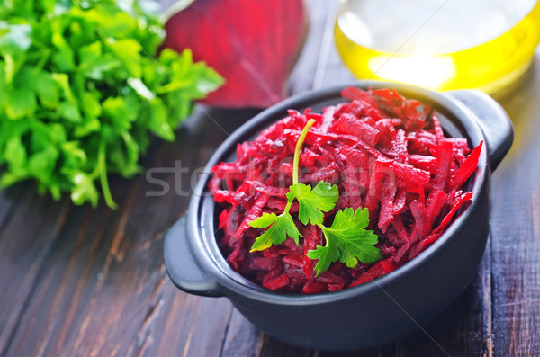 Stockfoto: Gezondheid · bladeren · olie · diner · Rood · plaat