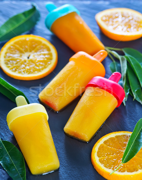homemade orange icecream Stock photo © tycoon