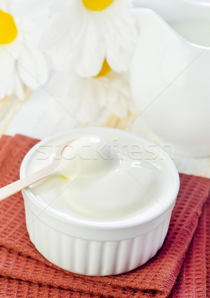 Crema agria luz cocina placa cocina cocinar Foto stock © tycoon