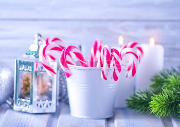 Natal decoração doce feliz fundo verde Foto stock © tycoon