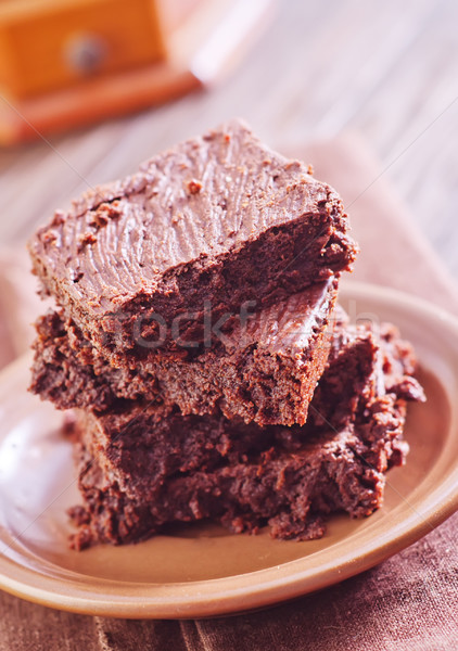 Voedsel chocolade achtergrond cake groep Stockfoto © tycoon