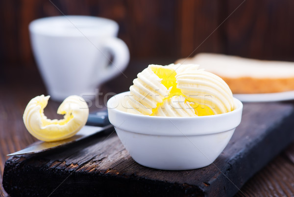 Manteiga pão café da manhã tabela papel gordura Foto stock © tycoon
