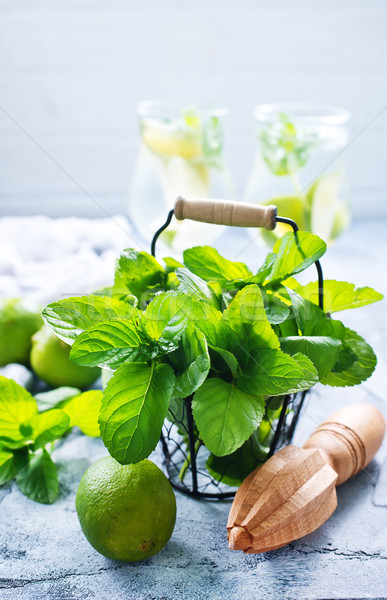 Ingrédients mojito table stock photo cocktail Photo stock © tycoon