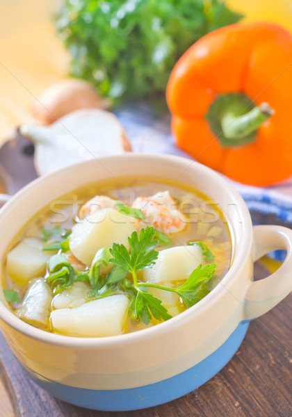 Foto stock: Frescos · sopa · invierno · cena · pasta · carne